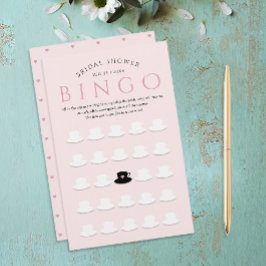 Modernes Bridal Pink Tee Party Bingo Teacup Muster