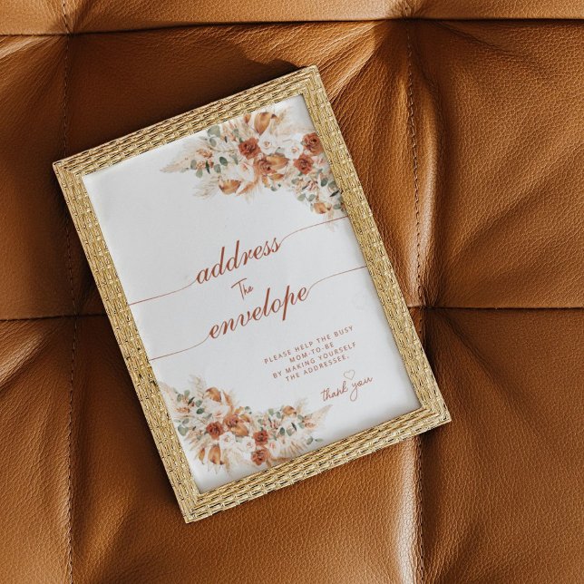 Modernes Bright Boho Ansprache der Umschlagdusche Poster (Von Creator hochgeladen)