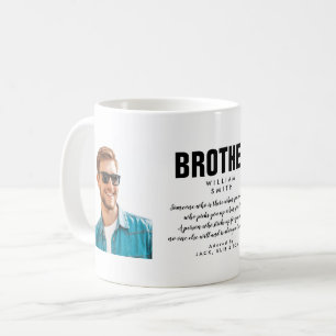 Modernes Brother Quote Foto Kaffee Tasse