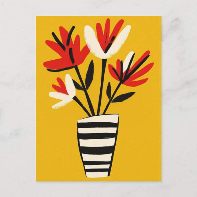 Modernes Buch #224 Mitte des Jahrhunderts Postkarte (Vorderseite)