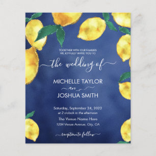 Modernes Budget Lemon Capri Italien Hochzeit