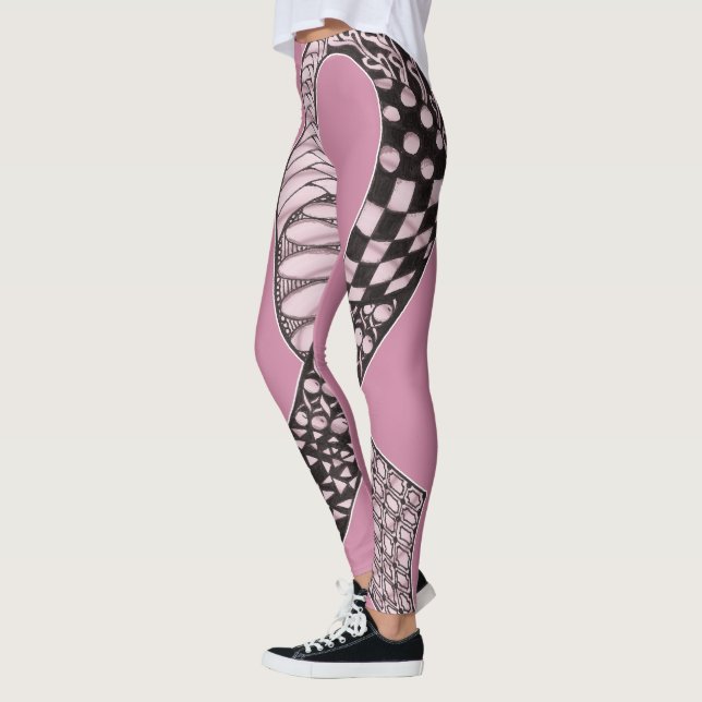 Modernes Bündnis für Rebel-Brustkrebs Leggings (Links)