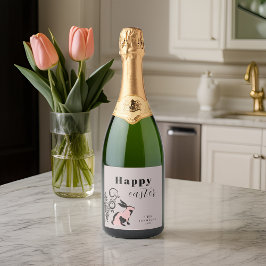 Modernes Bunny Happy Osterfest Personalisiert