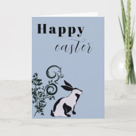 Modernes Bunny Happy Osterfest Personalisiert Karte