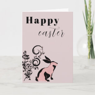 Modernes Bunny Happy Osterfest Personalisiert Karte