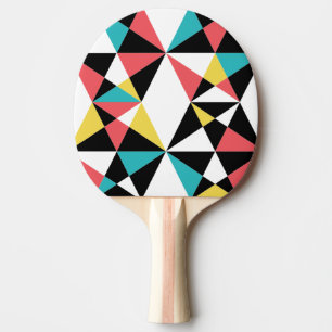 Modernes, buntes, lustiges, trendiges, geometrisch tischtennis schläger