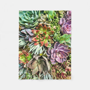 Modernes buntes saftiges Fotomuster des Chic Fleecedecke
