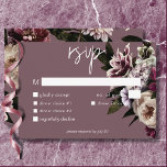 Modernes Burgundy & Cream Peonies Blumenessen RSVP Karte<br><div class="desc">Lassen Sie sich mit unserer atemberaubenden Hochzeitskarte mit Dinner-Optionen verwöhnen, die hyper-realistische Bordeaux- und cremeweiße Pfannkuchen, Lilien, Hydrangeas und eine schöne Auswahl an violetten, weißfarbenen und violetten Blumen schmücken. Unser Design-Set mit dustigem Mauve ist der ideale Ort für Ihre romantische Feier. Unsere moderne Schrift-Überschrift fügt eine Touch von Raffinesse und...</div>