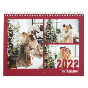 Modernes Burgundy Custom Erstellen Sie Ihr eigenes Kalender