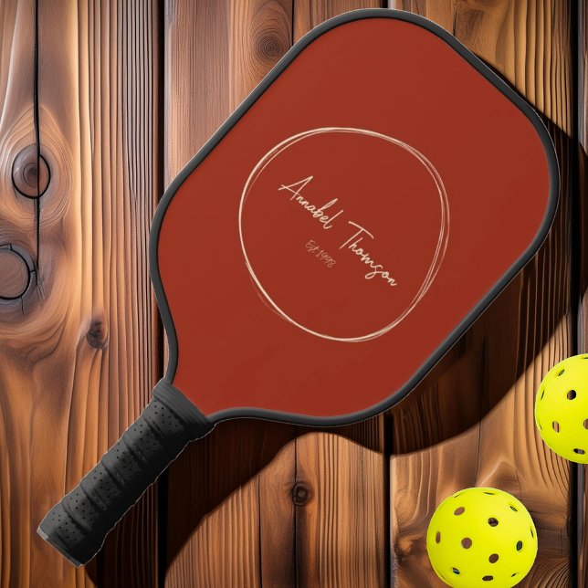 Modernes Burnt Siena im Mittelalter | Name des Skr Pickleball Schläger (Von Creator hochgeladen)