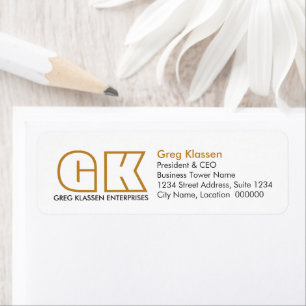 Modernes Business Brown und Gold