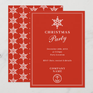 Modernes Business Business Weihnachten Party Einladung