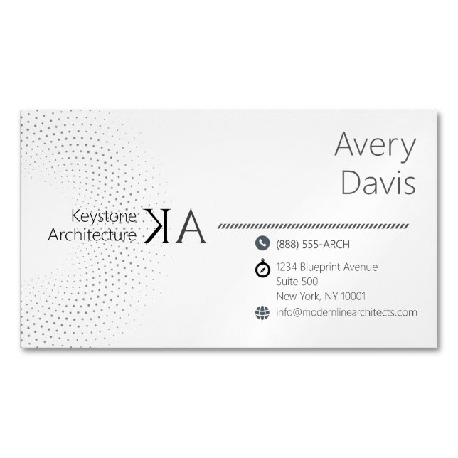 Modernes Business Card Magnet für Minimalistische  (Vorderseite)