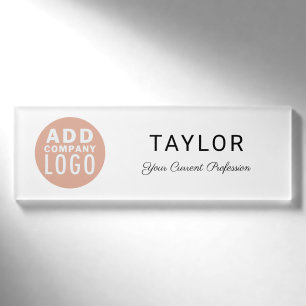 Modernes Business-Logo Corporate Employees Event Namenschild