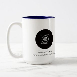Modernes Business-Logo-Website Zwei-Töne-Tasse Zweifarbige Tasse