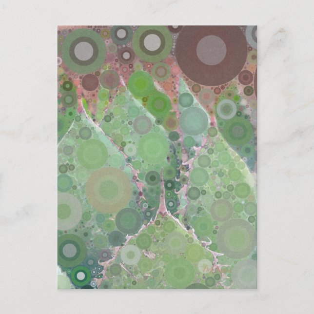 Modernes Cactus Foto Art Green Pink Brown Wüste Postkarte (Vorderseite)