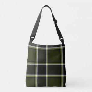 Modernes Camouflage Kariertes Tartan Muster Tragetaschen Mit Langen Trägern