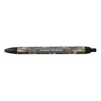 Modernes Camouflage Muster Name Schwarz