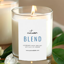 Modernes Candle- oder Potpourri-Label Lebensmitteletikett