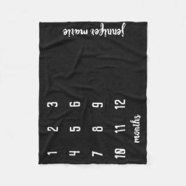 Modernes Chalkboard Baby Milestone Baby Blanket Fleecedecke