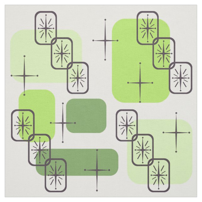Modernes Chartreuse Green aus dem Mittelalter Stoff (Muster)