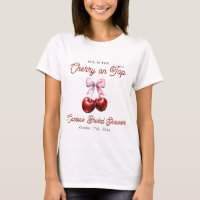 Modernes Cherry auf dem rosa Brautparty