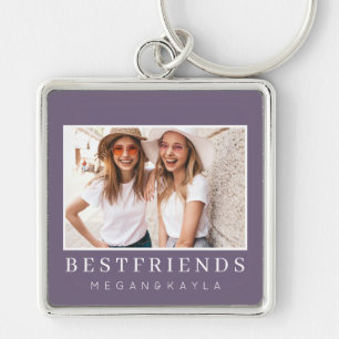 Modernes Chic Best Friends BESTE FREUNDIN Foto Schlüsselanhänger