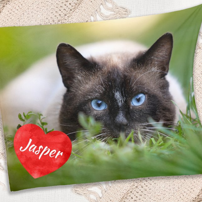 Modernes Chic Foto Personalisiert Cat Lover Fleecedecke (Von Creator hochgeladen)