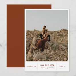 Modernes Chic-Foto Save The Date