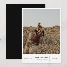 Modernes Chic-Foto Save The Date