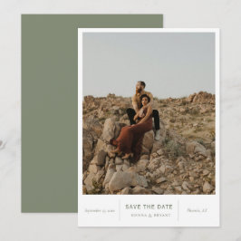 Modernes Chic-Foto Save The Date