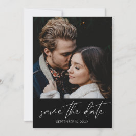 Modernes Chic-Foto Save the Date Einladung