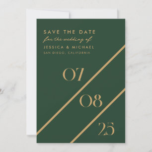 Modernes Chic Hochzeitstag Save the Date