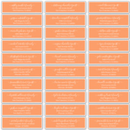 Modernes Chic Script für die Hochzeitsgäste Aufkleber