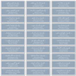 Modernes Chic Script für die Hochzeitsgäste Aufkleber
