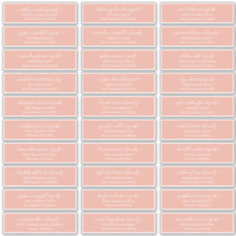 Modernes Chic Script für die Hochzeitsgäste Aufkleber