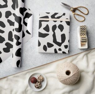 Modernes Chic Snow Leopard Tierdruckmuster Geschenkpapier