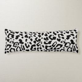 Modernes Chic Snow Leopard Tierdruckmuster Seitenschläferkissen