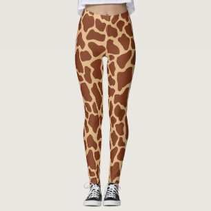 Modernes Chic Wildlife Giraffe Tierdruckmuster Leggings