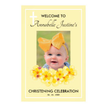 Modernes CHRISTENING DATEI Party Begrüßung