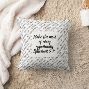 Modernes Christliches Zitat mit Inspiration Kissen