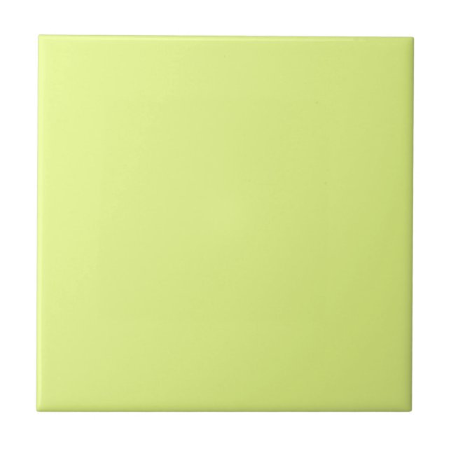 Modernes Citrus-Gelb-Monochrom Fliese (Vorderseite)
