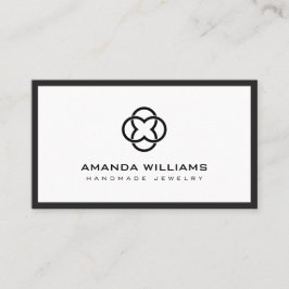 Modernes Clover Logo Luxury Boutique Classic Visitenkarte