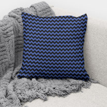 Modernes Cobalt Blue Zickzack Stripes Muster