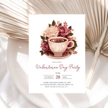 Modernes Coffee Valentines Galentines Party