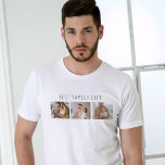 Modernes Collage Foto & Beste Familie je Bestes Ge T-Shirt<br><div class="desc">Die Einführung des Modern Collage Foto & Best Family Ever Text Geschenkes, eine einzigartige und personalisierte Art, die Liebe und Freude Ihrer Familie zu feiern. Dieses besondere Geschenk verbindet die Schönheit einer maßgeschneiderten Collage mit einer herzlichen Botschaft, um einen unvergesslichen Sake zu schaffen, der für viele Jahre geschätzt wird. Das...</div>
