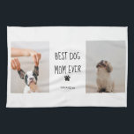 Modernes Collage Foto Beste Mama Hund je Geschirrtuch<br><div class="desc">Ein modernes Collage Foto von "Best Mama Dog Ever" ist eine wunderbare Hommage an ein geliebtes Haustier, das ihrer Familie unendlich viel Liebe und Freude bereitet hat. Dieses Collage Foto kann mit verschiedenen Fotos des Hundes während ihres Lebens erstellt werden, um ihre spielerischen Momente, ihre liebevolle Natur und ihre treue...</div>