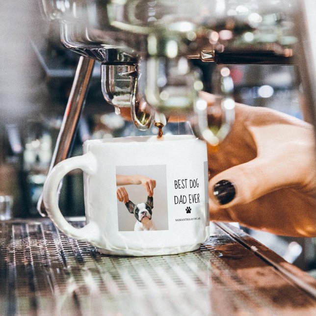 Modernes Collage Foto Bester Vater je Espressotasse (Von Creator hochgeladen)