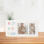 Modernes Collage Foto Farbenfroh Bester Vater je G Holzkisten Schild<br><div class="desc">Das "Modern Collage Foto Colorful Best Vater Ever Gift" ist ein personalisiertes und einzigartiges Geschenk für jeden Papa, der es verdient, gefeiert zu werden. Das Geschenk ist ein Collage Foto, das aus mehreren Einzelbildern besteht, die sorgfältig arrangiert wurden, um ein atemberaubendes und auffälliges Design zu schaffen. Das Geschenk ist ein...</div>