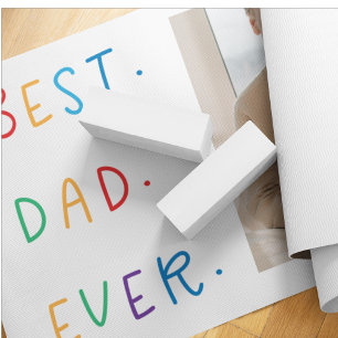 Modernes Collage Foto Farbenfroh Bester Vater je G Yogamatte